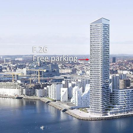 26-Etage Lejlighed Med Utrolig Havudsigt Århus 外观 照片